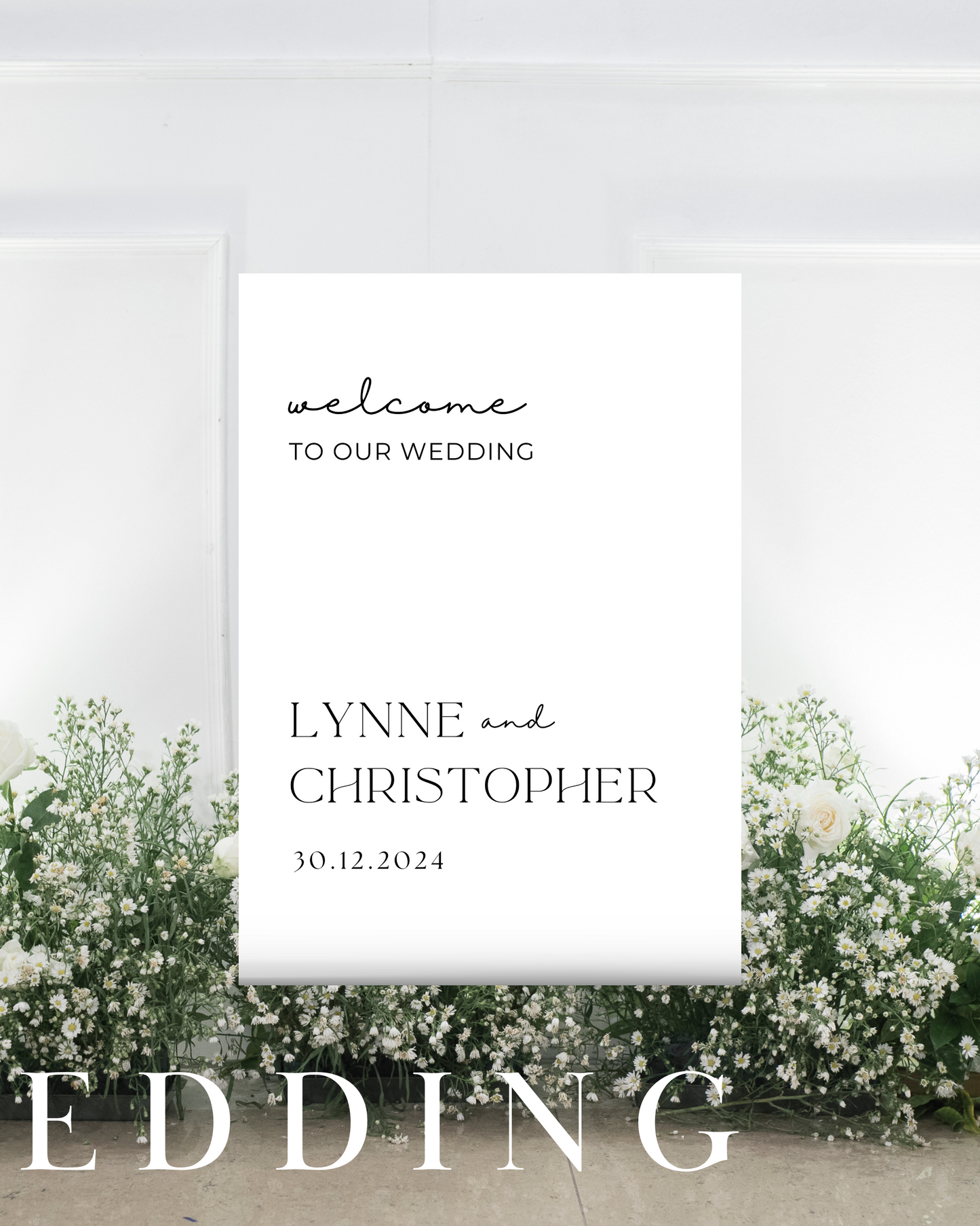 Bespoke A2 Wedding and Event Signs